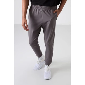 Tommy Life Koyu Gri Pamuk Yumuşak Dokulu Standart Fit Nakışlı Erkek Eşofman Alt - 82133