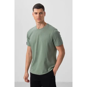 Tommy Life Açık Yeşil Erkek Basic Kısa Kol Standart Kalıp O Yaka T-shirt - 87911