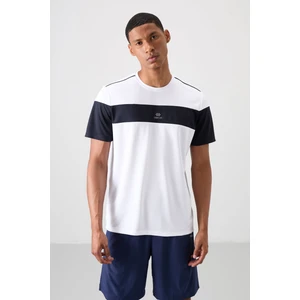 Tommy Life Beyaz Polyester Nefes Alan Dokulu İnce Esnek Standart Fit Erkek Performans T-Shirt - 88396