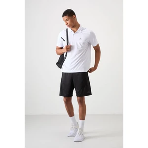Tommy Life Beyaz Polyester Nefes Alan Dokulu İnce Esnek Standart Fit Polo Yaka Erkek Performans T-Shirt - 88402