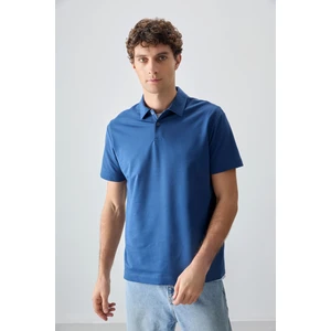 Air Jones Parlament Pamuklu Kalın Yumuşak Dokulu Polo Yaka Oversize Fit Basic Erkek T- Shirt - 88381