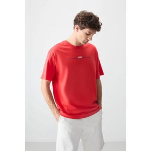 Air Jones Fiesta %100 Pamuk Kalın Yumuşak Dokulu Oversize Fit Baskılı Erkek T-Shirt - 88357