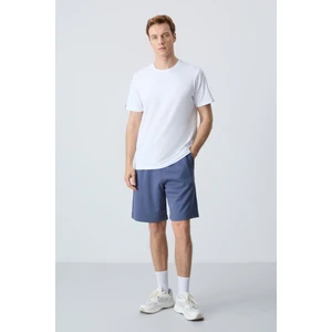 Air Jones Petrol Pamuklu Kalın Yumuşak Dokulu Standart Fit Basic Erkek Şort  - 81275