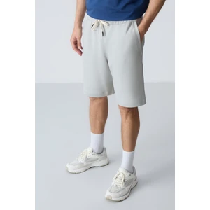Air Jones Taş Pamuklu Kalın Yumuşak Dokulu Standart Fit Basic Erkek Şort  - 81275