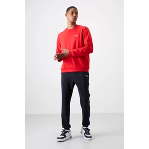 Air Jones Fiesta - Lacivert Pamuklu Kalın Yumuşak Dokulu Comfort Fit Nakışlı Erkek Eşofman Takım - 85254