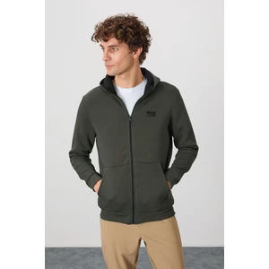 Air Jones Hector Haki Şardonlu Erkek Sweatshirt - 88139