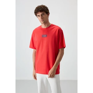 Air Jones Fiesta Pamuklu Kalın Yüzeyi Dokulu Oversize Fit  Baskılı Erkek T-Shirt - 88367