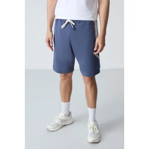 Air Jones Petrol Pamuklu Kalın Yumuşak Dokulu Standart Fit Basic Erkek Şort  - 81281