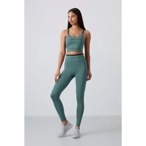 Mint Yeşili Esnek Standart Fit Performans Kadın Tayt Takım - 95333