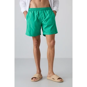 Tommy Life Yeşil Hızlı Kuruyan Standart Fit Erkek Deniz Şortu - 81237