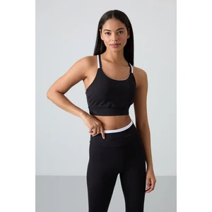 Siyah Esnek Standart Fit Performans Kadın Tayt Takım - 95333