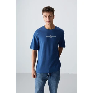 Tommy Life Parlament Pamuklu Kalın Yumuşak Dokulu Oversize Fit Baskılı Erkek T-Shirt - 88321