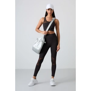 Siyah Esnek Standart Fit Performans Kadın Tayt Takım - 95331
