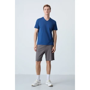 Air Jones Koyu gri Pamuklu Kalın Yumuşak Dokulu Standart Fit Basic Erkek Şort  - 81275