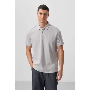 Tommy Life Taş Basic Göğüs Logolu Standart Kalıp Triko Polo Yaka Erkek T-Shirt - 87768