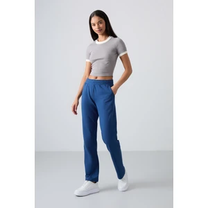Tommy Life Tommy Life  Parlament Yüksek Bel Cepli Rahat Form Klasik Paça Kadın Eşofman Alt - 94584