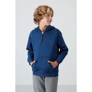 Tommy Life Parlament Pamuklu Kalın İçi Tüylü Yumuşak Dokulu Standart Fit Nakışlı Erkek Çocuk Sweatshirt - 11244