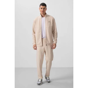 Tommy Life Siyah Yüzeyi Dokulu Rahat Form Erkek Eşofman Takım - 85273