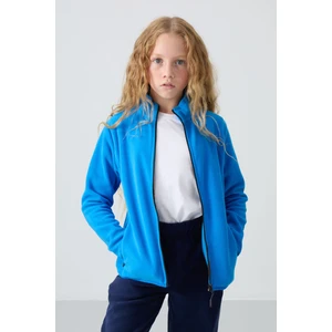 Tommy Life Saks Kalın Yumuşak Dokulu Standart Fit Nakışlı Polar Kız Çocuk Sweatshirt - 75154