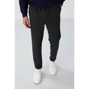 Air Jones Antrasit Melanj Yüzeyi Dokulu Standart Fit Erkek Eşofman Alt - 82154

