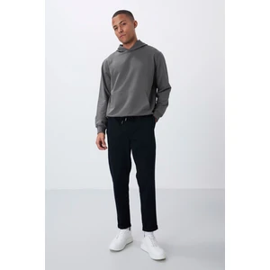 Air Jones Lacivert Yüzeyi Dokulu Standart Fit Erkek Eşofman Takım - 82154