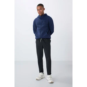 Air Jones Lacivert Yüzeyi Dokulu Standart Fit Erkek Eşofman Takım - 82154