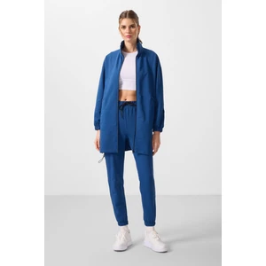 Parlament Dik Yaka Fermuarlı Rahat Form Kadın Eşofman Tunik Takım - 95345