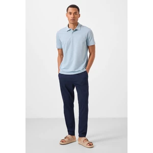 Lacivert Standart Fit Dokuma Hafif Esnek Chino Erkek Pantolon - 82177