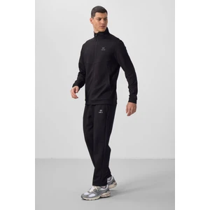Tommy Life Siyah Yüzeyi Dokulu Rahat Form Erkek Eşofman Takım - 85273