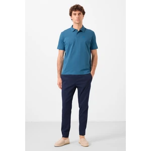 Lacivert Standart Fit Dokuma Hafif Esnek Chino Erkek Pantolon - 82179