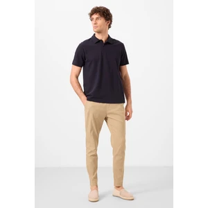 Koyu Bej Standart Fit Dokuma Hafif Esnek Chino Erkek Pantolon - 82177