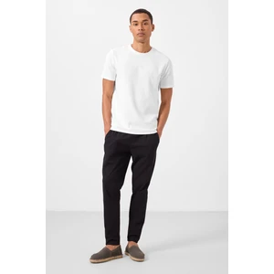 Siyah Standart Fit Dokuma Hafif Esnek Chino Erkek Pantolon - 82179