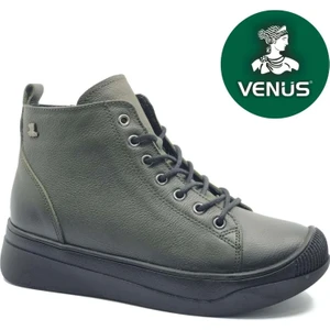 Pomelo Hakiki Deri Kaymaz Taban Ortopedik Kadın Bot