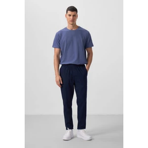 Lacivert Standart Fit Dokuma Hafif Esnek Chino Erkek Pantolon - 82175