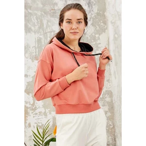Tommy Life Tommy Life  Klasik Kapüşonlu Kadın Sweatshirt