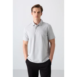 Tommy Life Tommy Life  Taş Pamuklu Kalın Yumuşak Dokulu Standart Fit Basic Polo Yaka Erkek T-Shirt - 88348