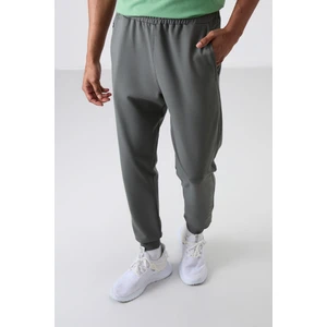 Tommy Life Haki Pamuk Yumuşak Dokulu Standart Fit Nakışlı Erkek Eşofman Alt - 82133