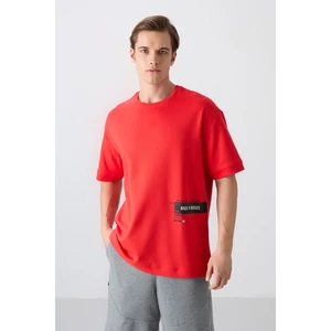 Tommy Life Tommy Life  Fiesta Pamuklu Kalın Yumuşak Dokulu Oversize Fit Baskılı Erkek T-Shirt - 88322