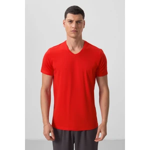 Tommy Life Tommy Life  Fiesta Erkek Basic Kısa Kol Standart Kalıp V Yaka T-Shirt - 87912