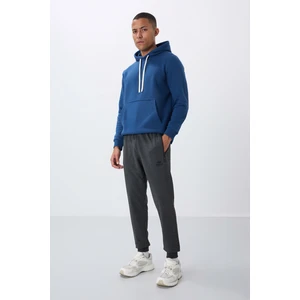 Tommy Life Tommy Life  Antrasit Melanj Erkek Fermuar Cepli Standart Kalıp Jogger Eşofman Alt-84651