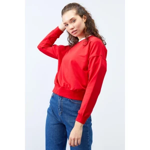 Tommy Life Tommy Life  Klasik O Yaka Kadın Sweatshirt