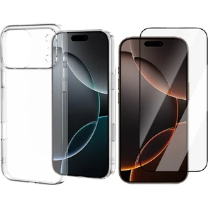 iPhone 17 Pro Kılıf Zore Droga Kapak + Cam Ekran Koruyucu