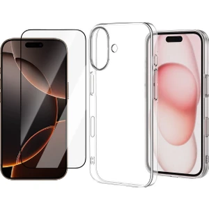 Apple iPhone 17 Kılıf Zore Droga Kapak + Cam Ekran Koruyucu