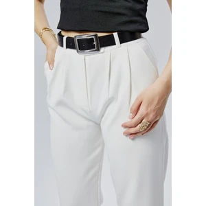 %100HAKIKI Deri Gümüş Tokalı Kadın Kemeri 3cm