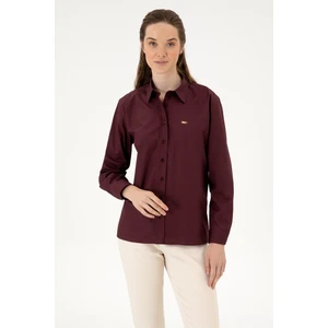 U.s. Polo Assn. Kadın Plum Gömlek Desenli 50316699-VR177