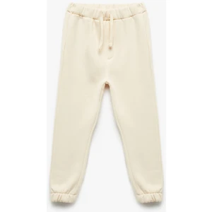 Beli Bağcıklı Pamuklu Basic Jogger Eşofman Altı