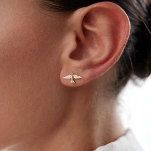 Anka Kuşu Vidalı Küpe