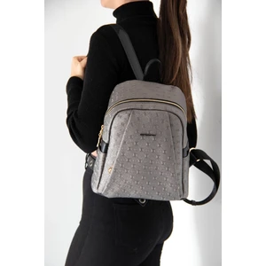 Silver Polo Silver & Polo Platin - Siyah SP926 Kadın Sırt Çantası