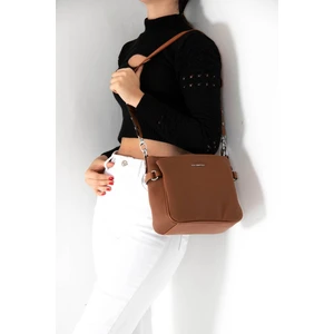 Silver Polo Taba Üç Bölmeli Kadın Çapraz Çanta/postacı Çantası SP884