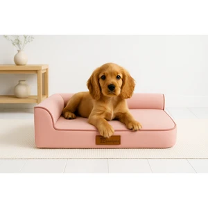 Bolster-L Üst Kalite Köpek Yatağı Süngerli Sıvı Geçirmez Alezli. %100 Elyaflı. 2 Fermuarlı